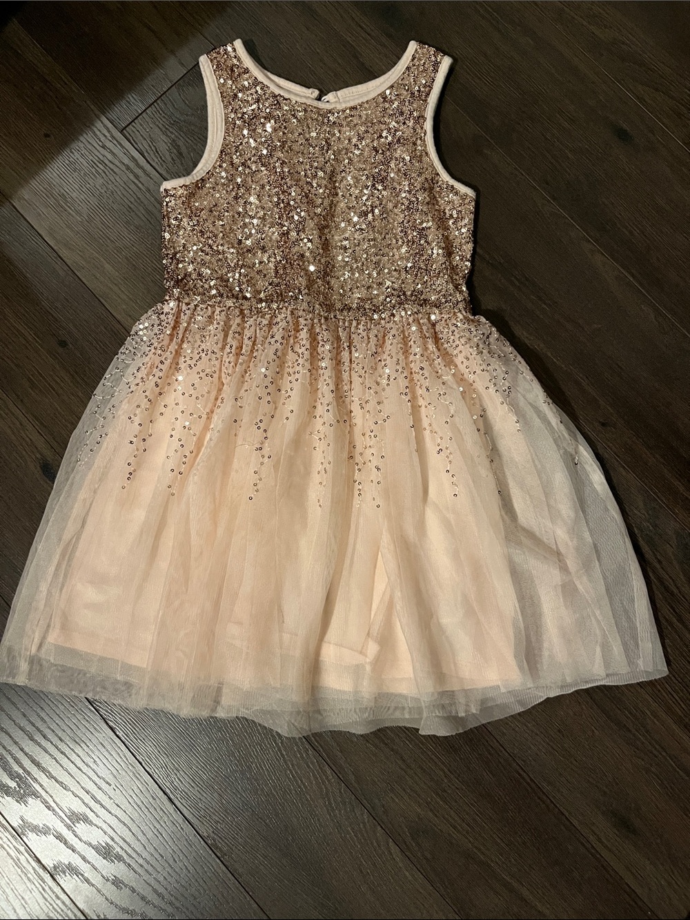 Girls Sparkle Tulle Party Dress - Blush Pink